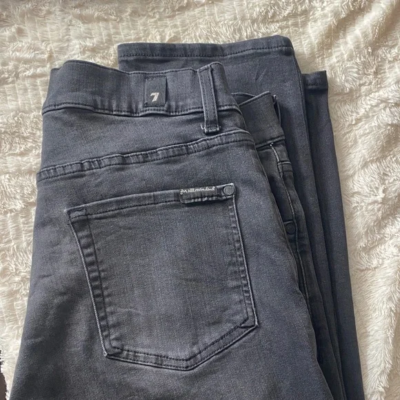 7 For All Mankind Men's black Slim Jeans - Picture 4 of 5